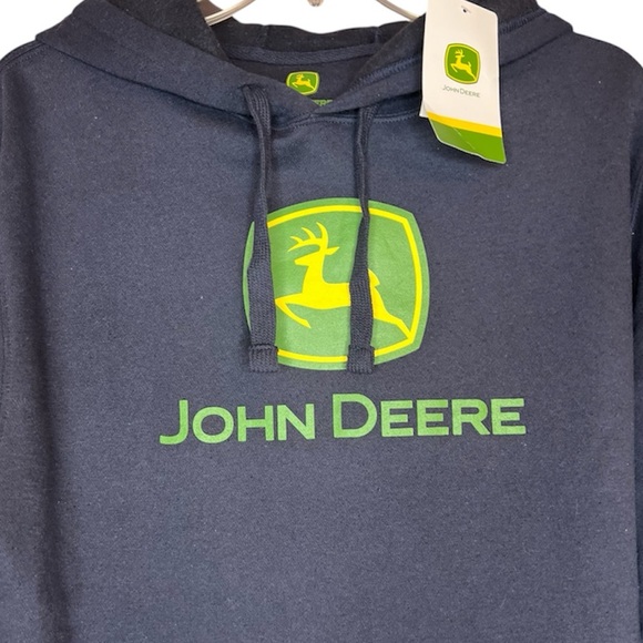 John Deere Men's Dark Blue Hoodie SZ S NWT - Picture 7 of 9